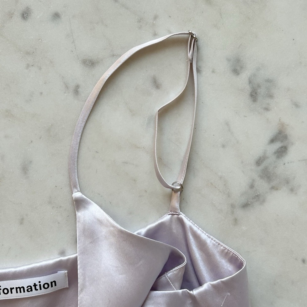 Reformation Ombré Sofia 100% Silk Slip Midi Dress Blue Lavender size 0 $278 Prom - Picture 8 of 14